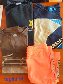 magliette e pantaloncini taglia S  - M e ragazzo