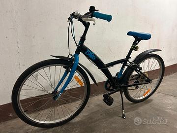 Bici B'Twin Original 100 Kids 24" - Nera/Azzurra
