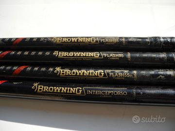 canne da pesca bolognesi browning vintage