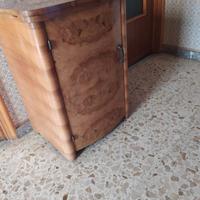 1948- Prezioso mobiletto con antina,  in radica di