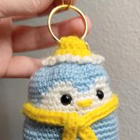Portachiavi Pinguino Amigurumi