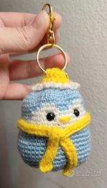 Portachiavi Pinguino Amigurumi