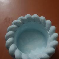 vasetto in gesso  fatto a mano