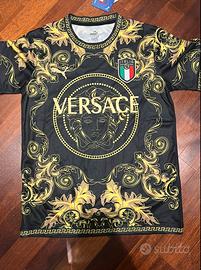 Maglia da calcio Taglia S Italia Versace Nero Oro