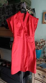 Vestito rosso scollo a kimono Esprit