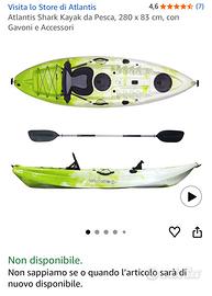 Kayak fishing pesca Atlantis Shark