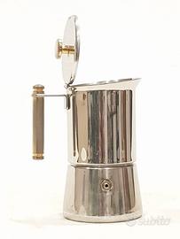 Lavazza "Miss" moka acciaio e oro, 2 tazze Vintage