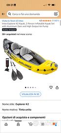 Kayak intex voyager 2 posti nuovo