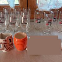 bicchieri e boccali da birra + tazze