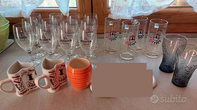 bicchieri e boccali da birra + tazze