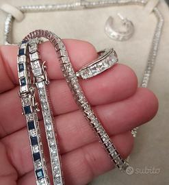 parure bigiotteria argento vintage