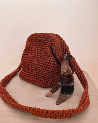 Borsa Clutch all'uncinetto 
