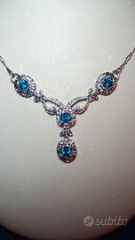 Collana vittoriana con pietre naturali