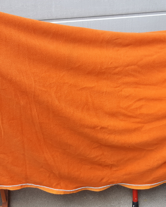Coperta arancione x cavallo