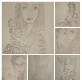 ritratti personalizzati fatti a mano 