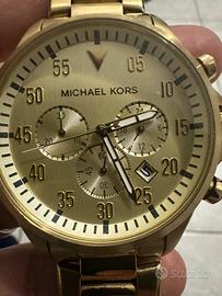 Michael kors cronografo oro 3 subdials e datatario
