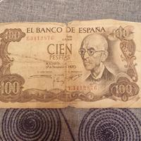 100 peseta del 1970