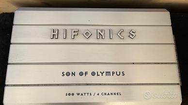 Amplificatore Hifonics e subwoofer per auto