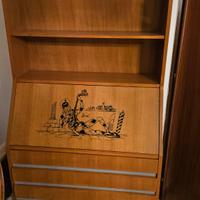 Ribaltina antica con disegno Arlecchino