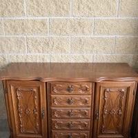 Mobile base con due ante e cinque cassetti