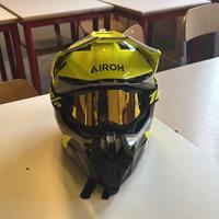 Casco cross airoh con maschera 100%