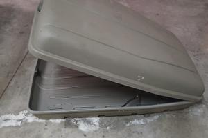 Box da Tetto Auto Baule Portapacchi Rigido Grigio