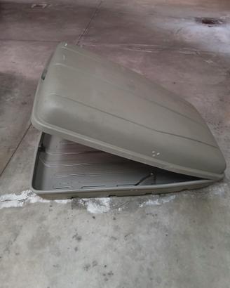 Box da Tetto Auto Baule Portapacchi Rigido Grigio