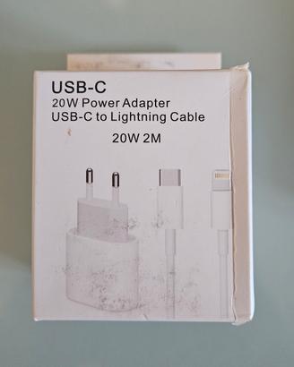 Caricabatterie 20W USB-C to Lighting 2M