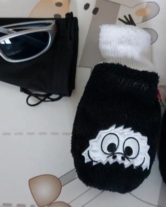 Guanti e occhiali tecnici da neve bimbo 1/2 anni