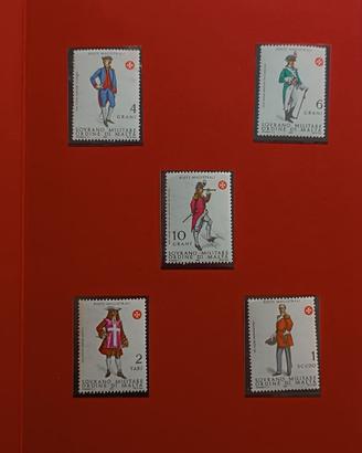 cartelletta di francobolli Sovrano Ordine di Malta