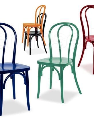 sedie design in ferro colorate 60 pezzi