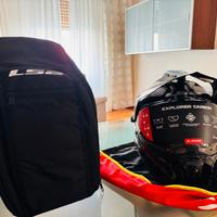 Casco Moto Turismo Off Road In Carbonio Ls2 MX701 