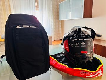 Casco Moto Turismo Off Road In Carbonio Ls2 MX701 