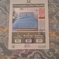 completo letto singolo flanella 