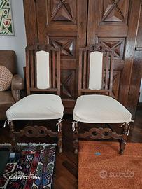 Poltrona + 3 sedie del 900