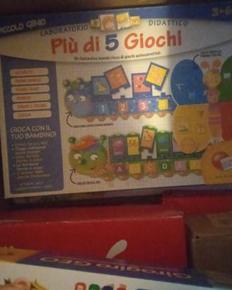 Gioco in scatola didattico più di 5 giochi