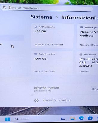 Fujitsu LIFEBOOK S710 i3 500GB 4GB