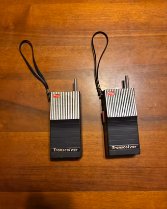 Coppia Walkie Talkie Vintage AMFO Transceiver