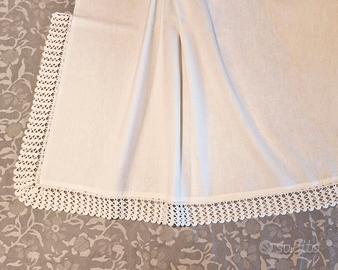 Lenzuolo Matrimoniale con pizzo fatto a mano