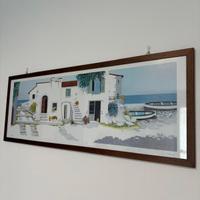 Quadro grande casa al mare 
