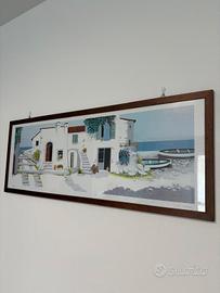 Quadro grande casa al mare 