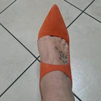 Scarpe da donna rosse con tacco tg.40 Zara