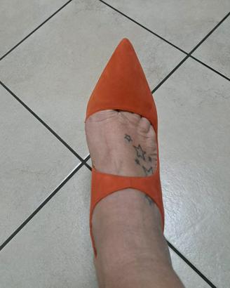 Scarpe da donna rosse con tacco tg.40 Zara