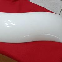 Plafoniera in pvc bianca ondulata