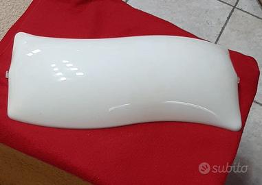 Plafoniera in pvc bianca ondulata