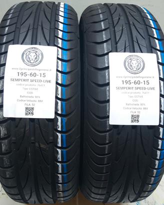 2 GOMME 195 60 15 SEMPERIT A76411