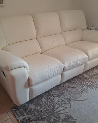 Divano in pelle Chateau d'Ax con relax