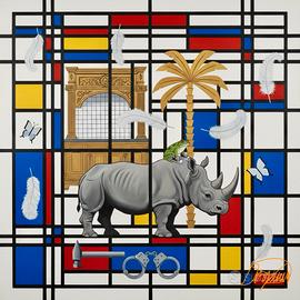 Quadro Moderno Astratto - 60x60