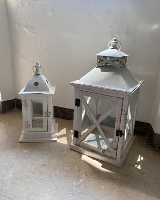 Lanterne decorative bianche