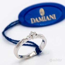 ANELLO DAMIANI SOLITARIO ORO18KT DIAMANTE A.117